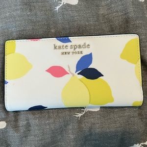 Kate Spade slim snap wallet